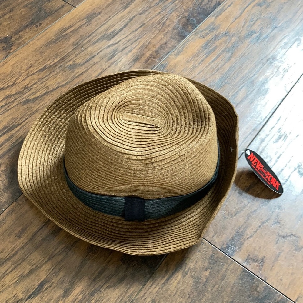 New York Hat Co. Brown Paper Straw Hat